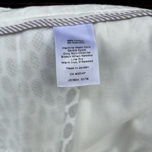 Talbots Black & White Pique Crops, Size 12P - Picture 7 of 8